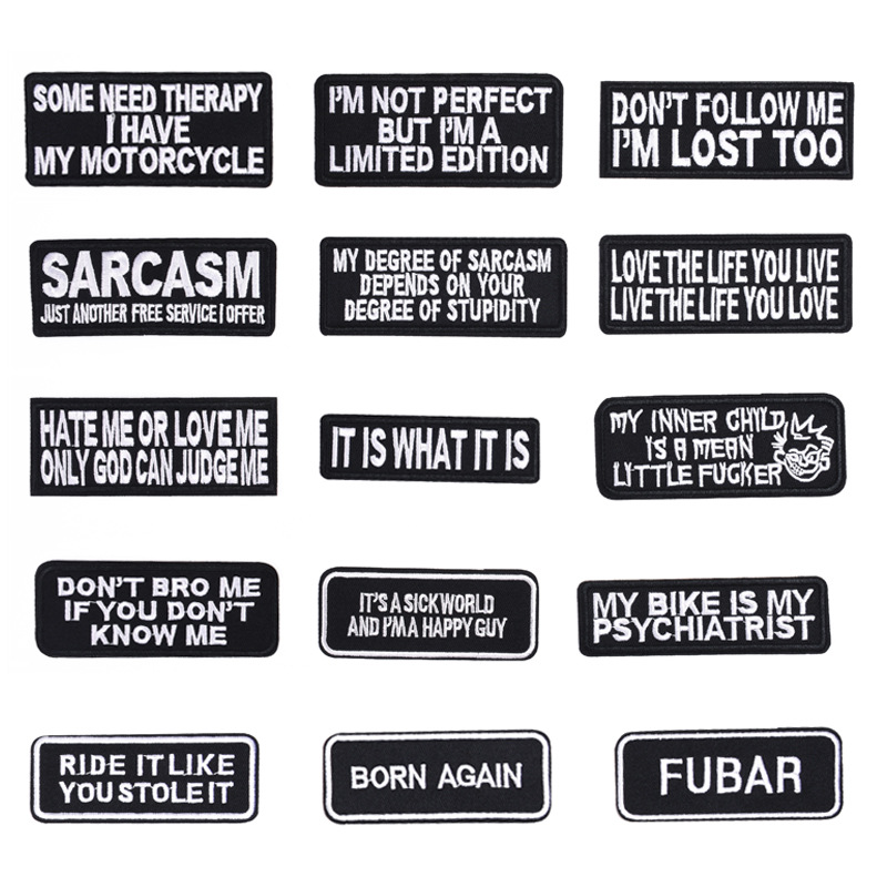 Funny Word Iron on Patches Eu não sou Perfert, mas sou um aplique de reparo de patch de carta de edição limitada para motociclistas de jeans de jaqueta de motociclistas Backpacks 3.93x1.77inch