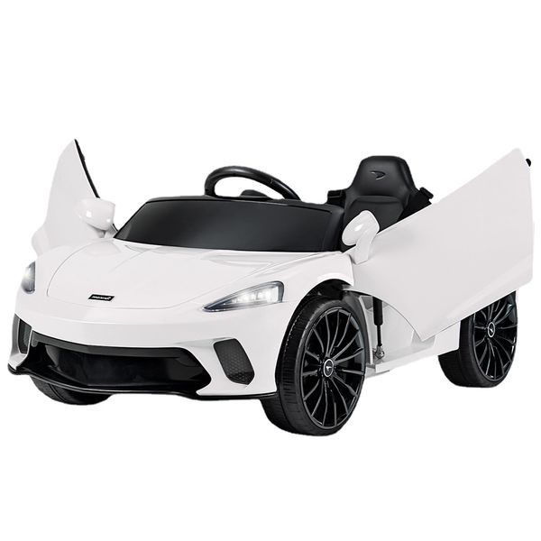 Funtok McLaren GT 12V Kids Electric Ride on Toy Car con espacio de almacenamiento de control remoto y función de recordatorio de batería baja