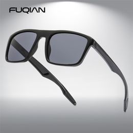 FUQIAN Vintage carré hommes lunettes de soleil polarisées mode plastique femmes lunettes de soleil élégant conduite nuances lunettes de sport UV400 220705