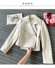 Veste en cuir véritable pour femme, fourrure 2023, douce, 100% peau de mouton naturelle, DropShoudler, ample