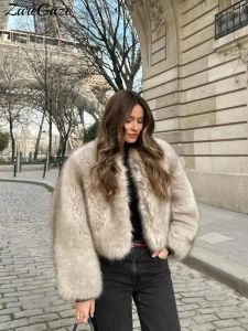 Veste pelucheuse en fausse fourrure: manteau d'hiver élégant chaud pour les femmes