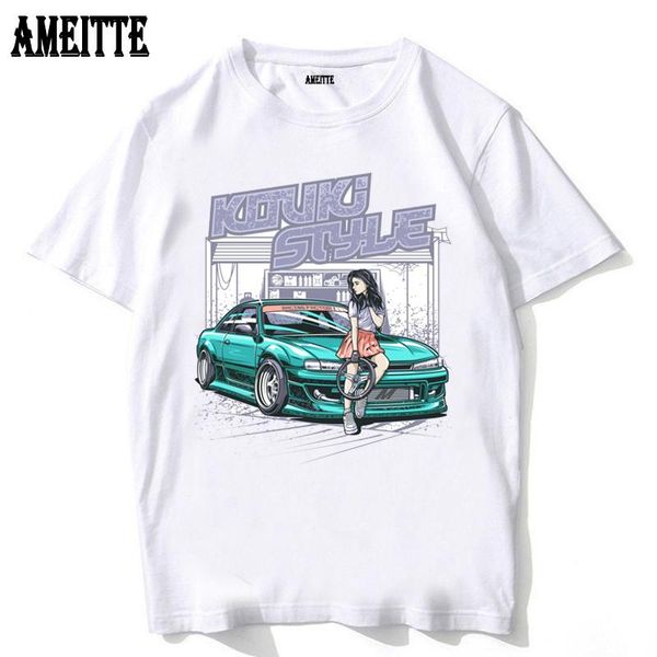 Fourrure Schassis 13 Sr20 propulsé t-shirts classiques Siia S13 criminel sur Touge Drift King Style voiture de course japonaise t-shirt hommes Jdm t-shirts