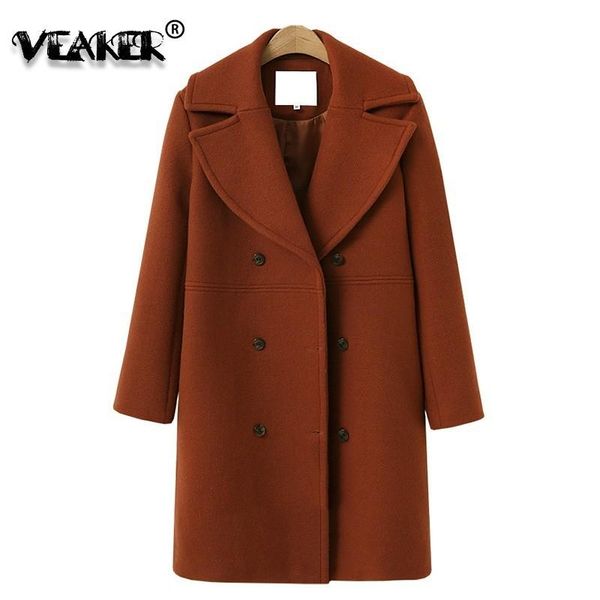 Fourrure hiver femme manteau femme 2018 longue épaisse veste automne femmes mince coupe-vent cachemire manteau femmes chaud laine solide pardessus