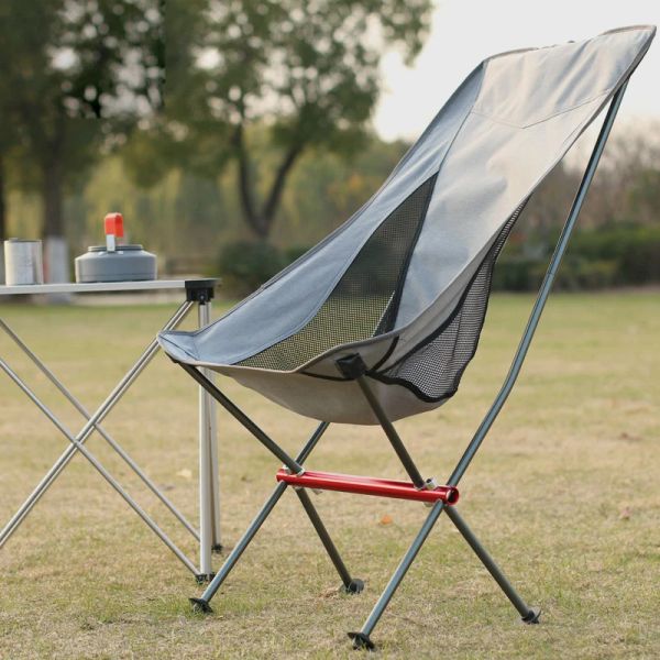 Fourniture 2023 Nouvelle chaise de camping extérieur pêche portable chaise pliante chaise respirante en aluminium en aluminium