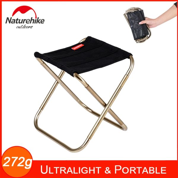 Fournishing 272g Naturehike mini selles de camp de camp légers et chaise pliante portable pour le camping de voyage en plein air pêche de 165 lb capacité