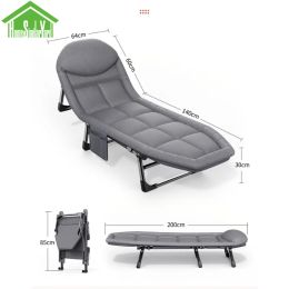 Ajuste de muebles 6 Modo AmericanStyle Plegable Bed Office Break Break Lounge Sillón Camping Camera portátil Niesta de artefactos Campo Cot Cot