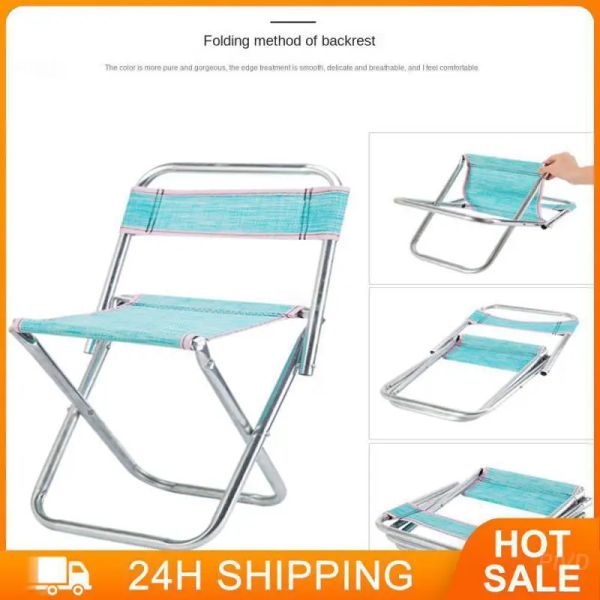 Mobilier Chaise de pêche durable 2023 Chaise pliante en métal empêche les rayures Stable Belle chaise de camping pique-nique outil de camping voyage