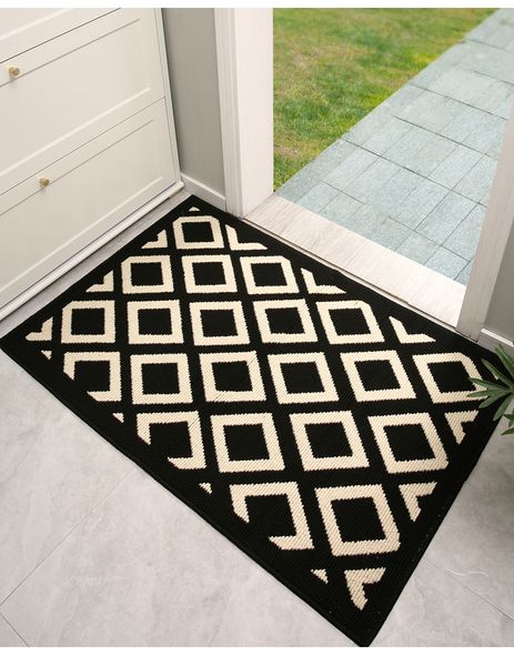 Mobilier tapis de sol d'entrée maison porte couloir dépoussiérage résistant à l'usure tapis de porte Simple absorbant tapis antidérapant