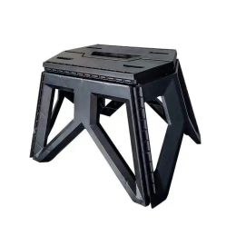 Muebles Taburete plegable portátil de estilo japonés para exteriores, silla para acampar y pescar, taburete triangular de plástico Pp reforzado con alta carga