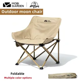 Fourniture mobigarden chaise touristique légère portable compact pliant extérieur randonnée chaise de lune camping pêche de pêche à la plage de plage
