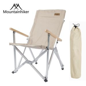 Fournishing Mountainhiker Outdoor Camping Pliant Chaise de pliage portable Portable Chaise de pique-nique en aluminium Pêche de pêche Chaise de plage de plage 120 kg
