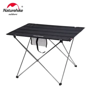 Meubels NatureHike campingtafel Inklapbare draagbare Rol Up Outdoor Foldable Vistafel Ultralichte aluminium vouwpicknicktafel