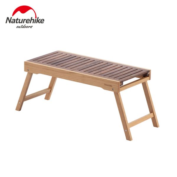 Fournishing NatureHike Outdoor Camping Couleur Portable Matching Slide Rail Pliant Table en bois NH21JU001