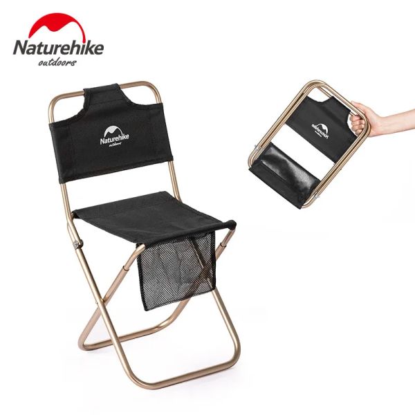 Mobilier Naturehike chaise pliante portable d'extérieur pique-nique camping chaise de loisirs en aluminium résistant à l'usure chaise de pêche tabouret