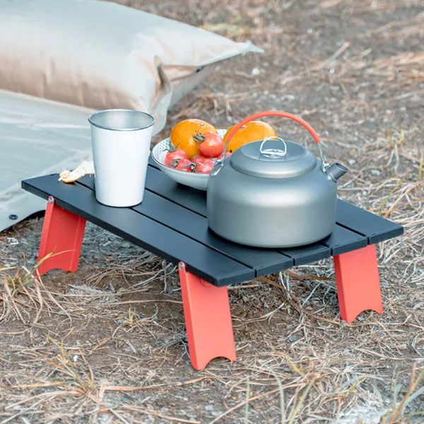 Mobilier d'extérieur Mini Table Pliable Portable Ultraléger Camping Pique-Nique Bureau en Alliage d'aluminium Petite Table de Loisirs Pliante Tente Table Basse