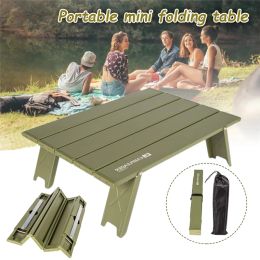 Mobilier extérieur mini table pliante portable table en alliage en aluminium armée verte pliable de camping plitable table de camping