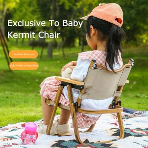 Muebles para niños sillas de campamento aleación de aluminio silla plegable caminata natural silla liviana asiento de picnic con bolsa de almacenamiento