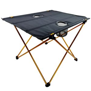 Mobilier de table pliable portable camping meubles extérieurs tables de lit d'ordinateur pic en aluminium en aluminium Ultra Light Pliage Bureau