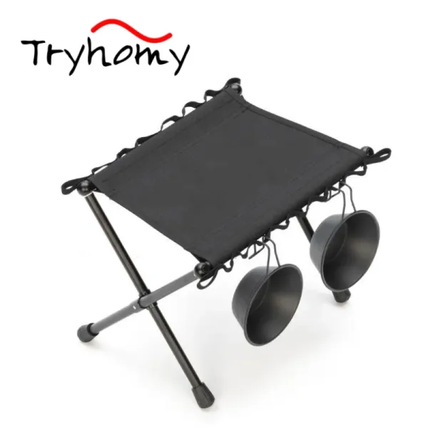 Muebles Tryhomy Taburete de pesca al aire libre Silla plegable de aleación de aluminio Equipo de camping Taburete táctico ligero portátil para acampar