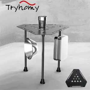 Tryhomy Buiten Draagbare Opvouwbare Geometrische Tafel Aluminium Camping Bbq Mini Stapelbare Gesplitste Driehoek Salontafel Nieuw