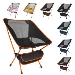 Muebles ultraligeros silla plegable alta carga de senderismo al aire libre sillas de campamento Superhard portátiles para viajes en la playa herramientas de pesca de asiento