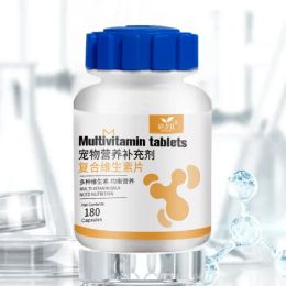 Muebles 180 tabletas Suplementos multivitamínicos PET Cabello hermoso, mejorar la inmunidad, productos de salud nutricionales equilibrados para perros y gatos