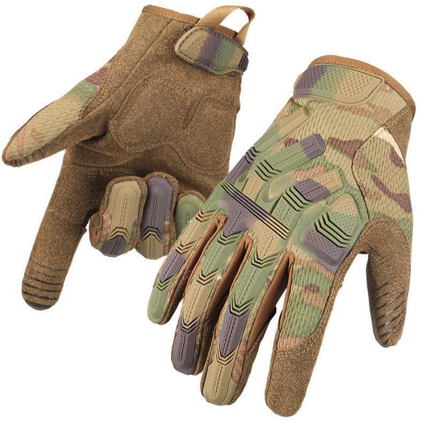 Accesorios para muebles Camo guantes de motocicleta ciclismo deportes al aire libre protección montañismo pantalla táctil táctico cs técnico de dedo completo