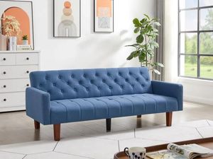 Fábrica de muebles Fábrica Sofá Sofá de mediados de siglo Sofá Cama para sala de estar, azul