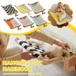 Meubles suspendus chat hamac en bois canapé-ci meuble intérieur dos à dos de tiroirs ensoleillés