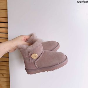 bottes à fourrure chaud créateur de chaussures pour enfants UG Enfants Filles Chaussures de paiement parent-enfant Bottes de neige chaussures chaudes d'hiverCadeau de Noël chaussure