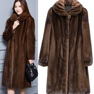 Furry Fur Women Designer Winter Coats Luxury Long Sleeves Top Quality Jackets Outwear Thicker Warm Coat Plus Size In Stock