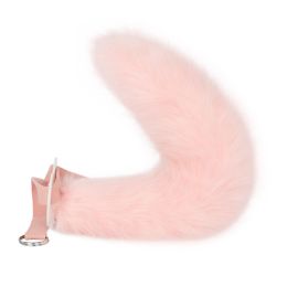 Furry Pink Wolf Ears Headwear Simuled Animal Tail 65cm Cosplay Costum Propultor Halloween Diadema de animal Simulada