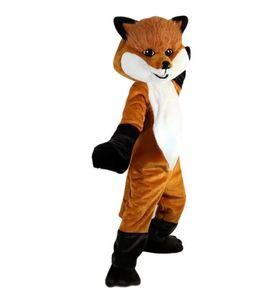 Costume de mascotte de renard à poil long personnalisé