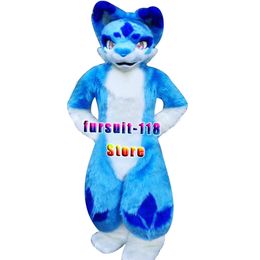 Fursuit-Disfraz de Mascota de perro Husky de pelo largo, zorro, Lobo, personaje de dibujos animados, muñeca, fiesta de Halloween, conjunto de dibujos animados, zapato #231