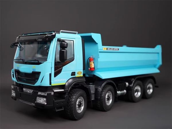Fury Bear 1/14 8x4 camion à benne basculante véhicule entier ensemble de pont intégré pour Tamiya Lesu Rc camion remorque benne jouet garçon cadeau