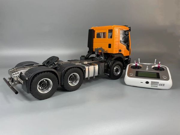 Fury Bear – camion 6x4, modèle de Simulation de tracteur pour remorque Tamiya, châssis métallique, voiture personnalisée, véhicule d'ingénierie hydraulique, 1/14