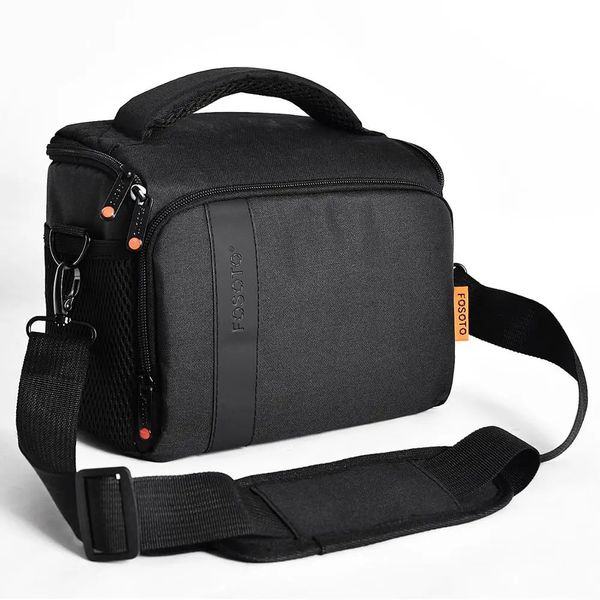 Fusitu bolso impermeable de nailon para cámara de hombro, bolsa para cámara de vídeo DSLR para Sony, bolsa para lentes Canon B500 P900 D90 D750 D7000 240104