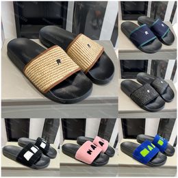 Fussbett Sabot Sandals Designer tresse tresses Chaussures Femmes hommes Luxury Raffia Sandale Sandale Top-Quality Beach Mules Slides Slipper