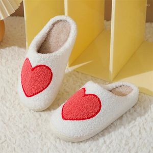 Fuzzy 503 dames wandelschoenen indoor slippers non slip love pluche gesloten teen comfortabel slip -on huis ademend voor winter -op 26608