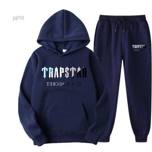 FW22 Trapstar Imprimé Streetwear Men Women Tracksuit Fleece Two Pieces Set Sweat Sweathie Sweatshirts Jogging Male B0Z3