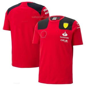 Fw23 T-shirts pour hommes 2024 F1, nouvel uniforme de course de l'équipe espagnole Sainz No. 55, T-shirt à col rond de haute qualité, nom et numéro personnalisables