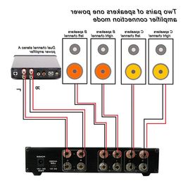 Freeshipping FX-AUDIO PW-6 Audio Switcher Spiltter Selector 2 in 1 out/1 in 2 out Luidsprekerversterker Comparator Dihcr