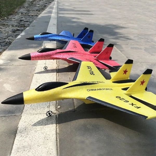 FX620 RC Plane Drone SU35 2,4g Fixe Wing Fighter Electric Toys Airplane Glider Epp mousse Toys Kids Boys Gift 240508