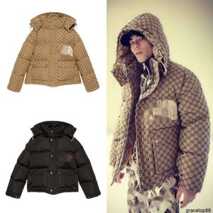 Fy7u Parkas pour hommes 2023 hiver nouvelle marque de marque robe en coton à capuche détachable à manches longues couple réseau rouge même style étoile