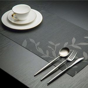 Fyjafon 4/16pieces Cuisine Set Protection de chaleur PVC Tapis PVC Tapis antidérapants pour table à manger 45 * 30 Y200328