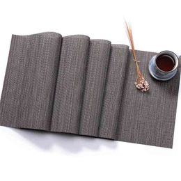 Fyjafon Table Runner PVC Antislip Hittebestendig Gemakkelijk te reinigen S Kitchen voor Familie Diner Office Talbe 210709