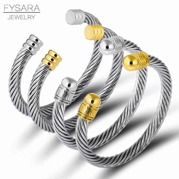 Bracelet De Luxe Bracelets De Charme Manchette En Or Mens Designer De Mode Multi Twisted Cable Wire Bangle pour Femmes Vintage Simple Designer Pulseiras