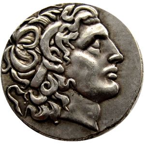 G(01) moneda antigua rara Alejandro III el Grande 336-323 Bc.sier Drachm moneda griega antigua copia monedas al por mayor
