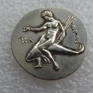 G25 Ancient Greek Silver Didrachm Craft Coin from Taras - 315 BC Copy Coin