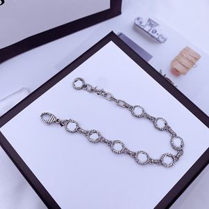 G 925 Bracelet en argent sterling bracelet rétro Bracelets fins pour la mode de mode de charme unisexe Chian